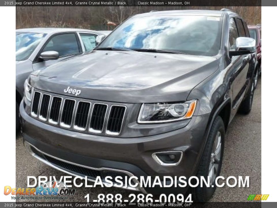 2015 Jeep Grand Cherokee Limited 4x4 Granite Crystal Metallic / Black Photo #1