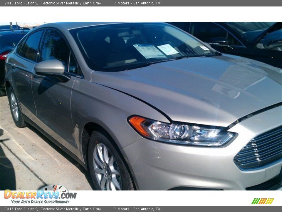 2015 Ford Fusion S Tectonic Silver Metallic / Earth Gray Photo #1