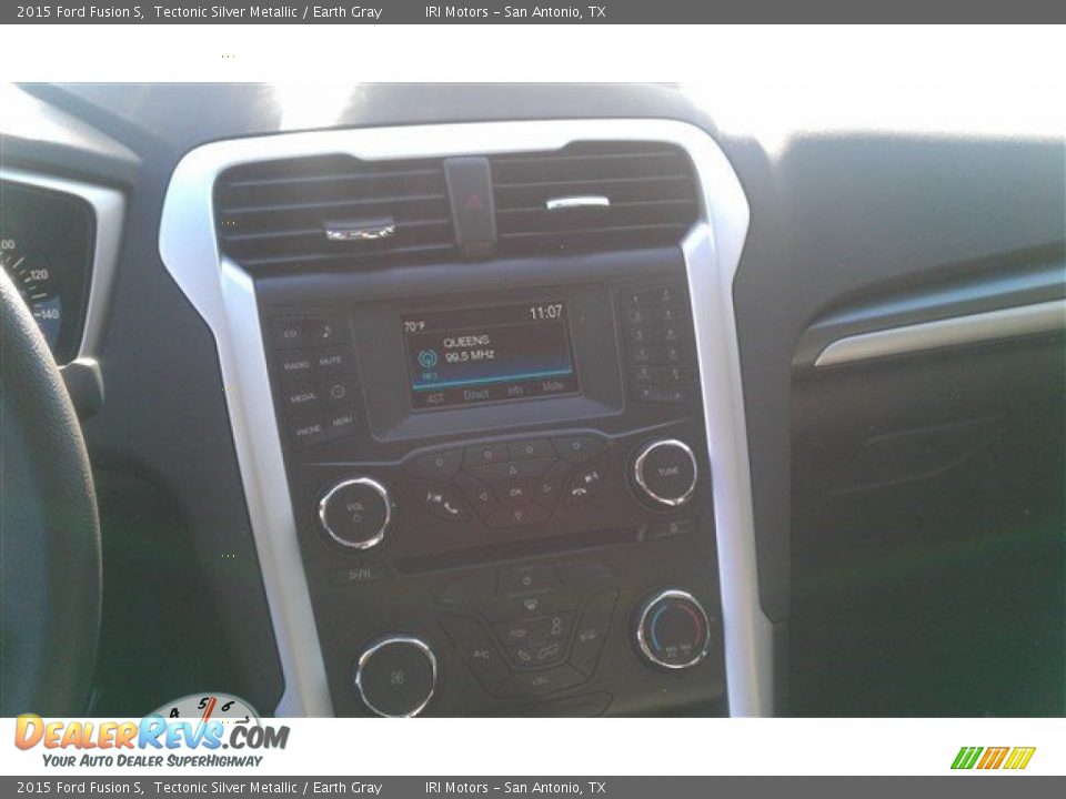 2015 Ford Fusion S Tectonic Silver Metallic / Earth Gray Photo #11