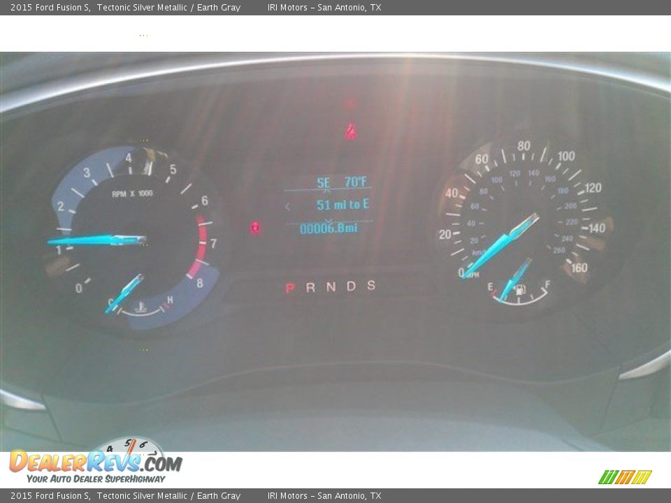 2015 Ford Fusion S Tectonic Silver Metallic / Earth Gray Photo #12