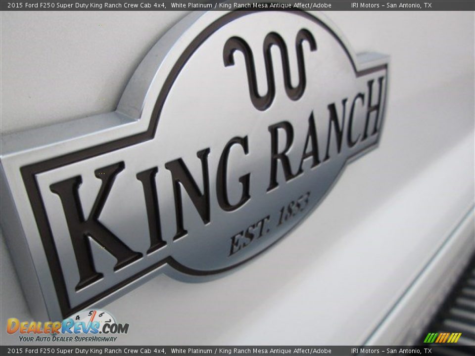 2015 Ford F250 Super Duty King Ranch Crew Cab 4x4 White Platinum / King Ranch Mesa Antique Affect/Adobe Photo #5