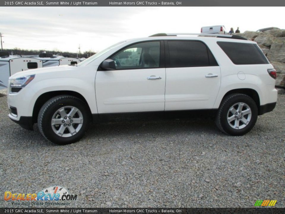 2015 GMC Acadia SLE Summit White / Light Titanium Photo #3