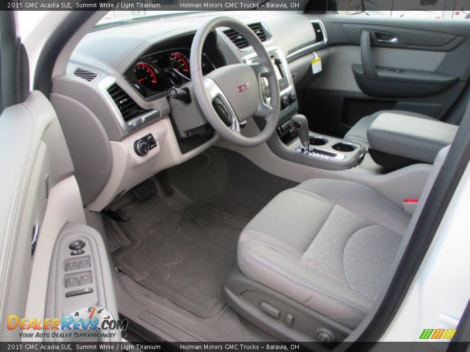 2015 GMC Acadia SLE Summit White / Light Titanium Photo #5