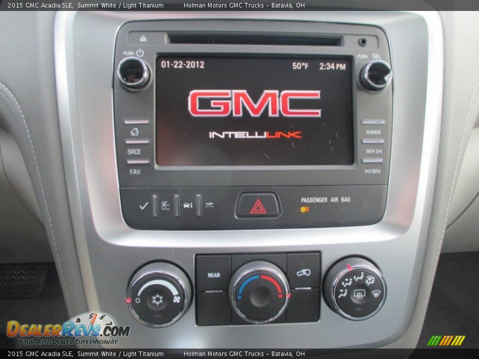 2015 GMC Acadia SLE Summit White / Light Titanium Photo #7