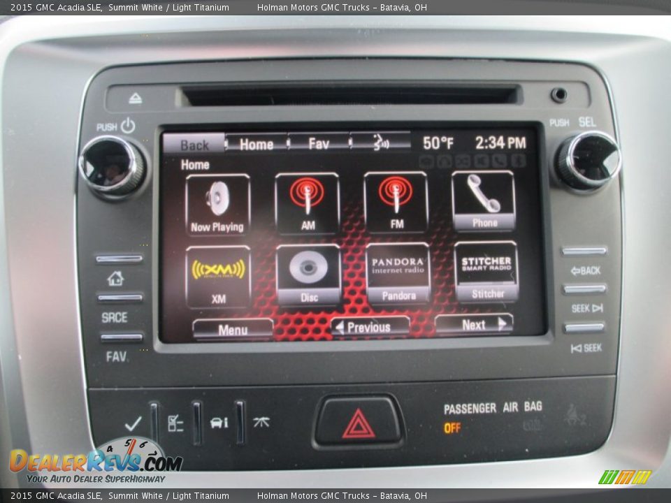 2015 GMC Acadia SLE Summit White / Light Titanium Photo #8