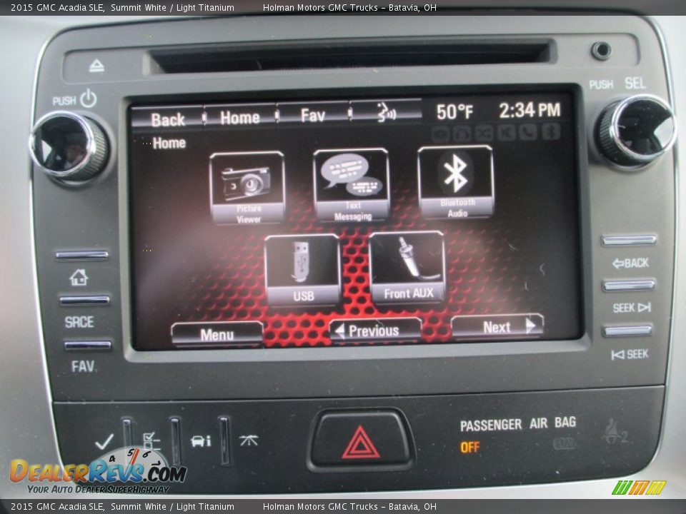 2015 GMC Acadia SLE Summit White / Light Titanium Photo #9