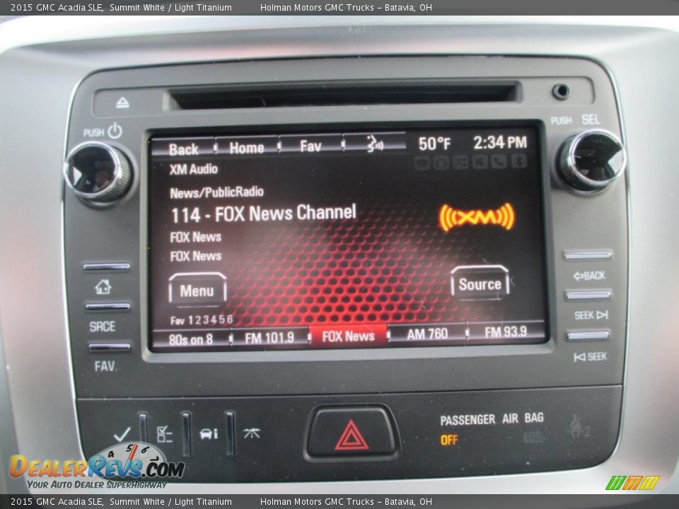 2015 GMC Acadia SLE Summit White / Light Titanium Photo #10