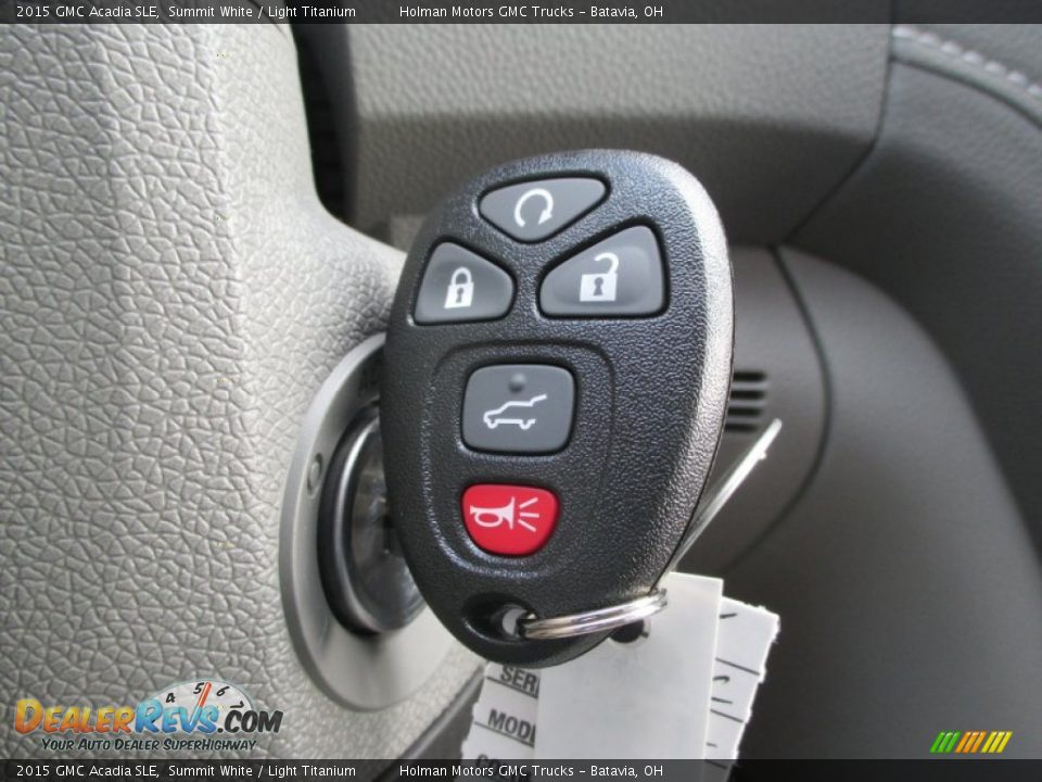 2015 GMC Acadia SLE Summit White / Light Titanium Photo #14