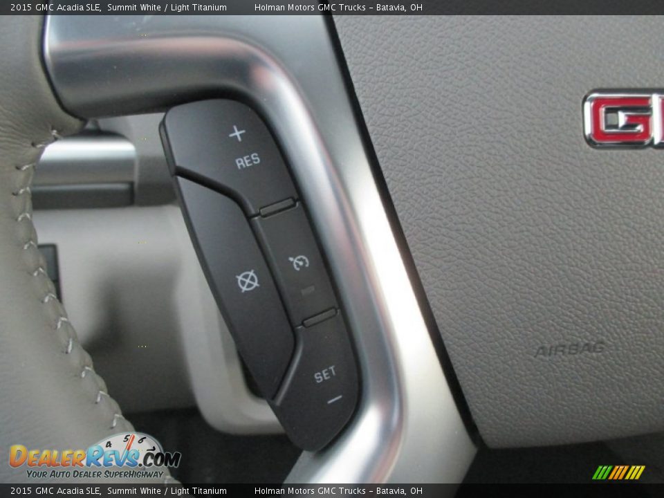 2015 GMC Acadia SLE Summit White / Light Titanium Photo #16