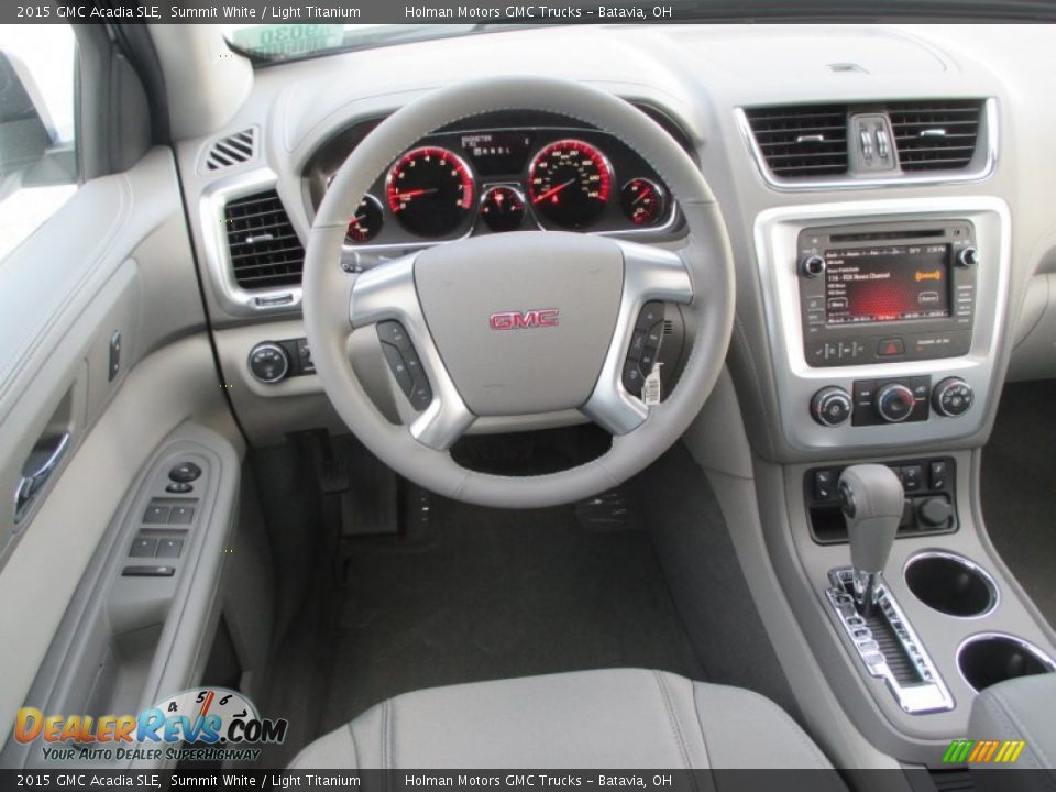 2015 GMC Acadia SLE Summit White / Light Titanium Photo #23