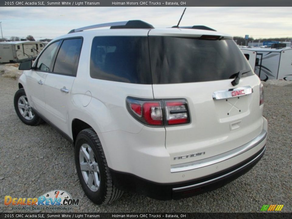 2015 GMC Acadia SLE Summit White / Light Titanium Photo #27