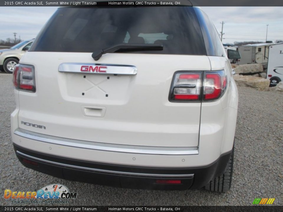 2015 GMC Acadia SLE Summit White / Light Titanium Photo #31