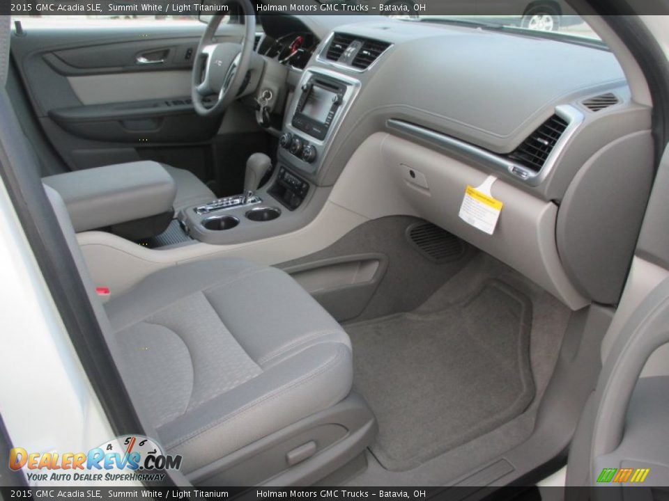 2015 GMC Acadia SLE Summit White / Light Titanium Photo #33
