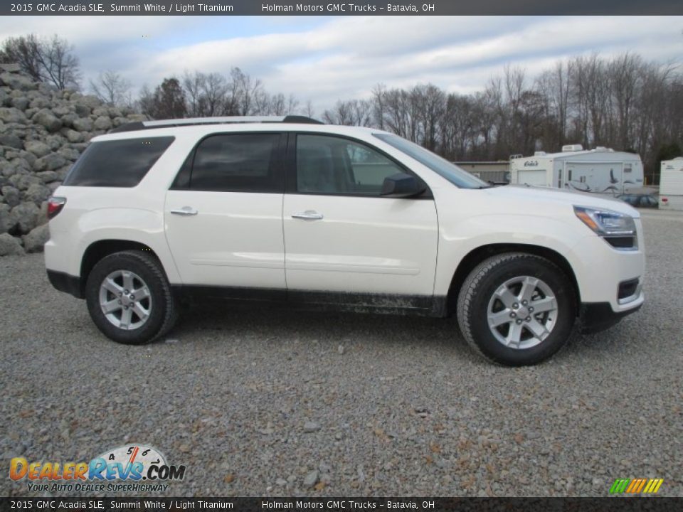 2015 GMC Acadia SLE Summit White / Light Titanium Photo #36