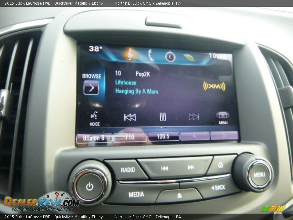 2015 Buick LaCrosse FWD Quicksilver Metallic / Ebony Photo #18