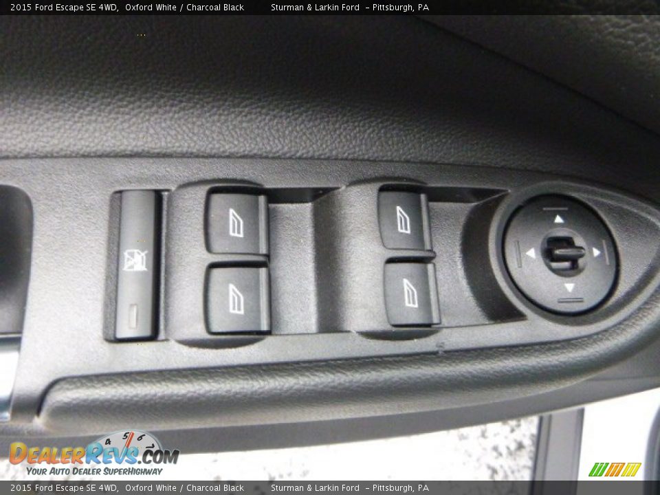 2015 Ford Escape SE 4WD Oxford White / Charcoal Black Photo #10