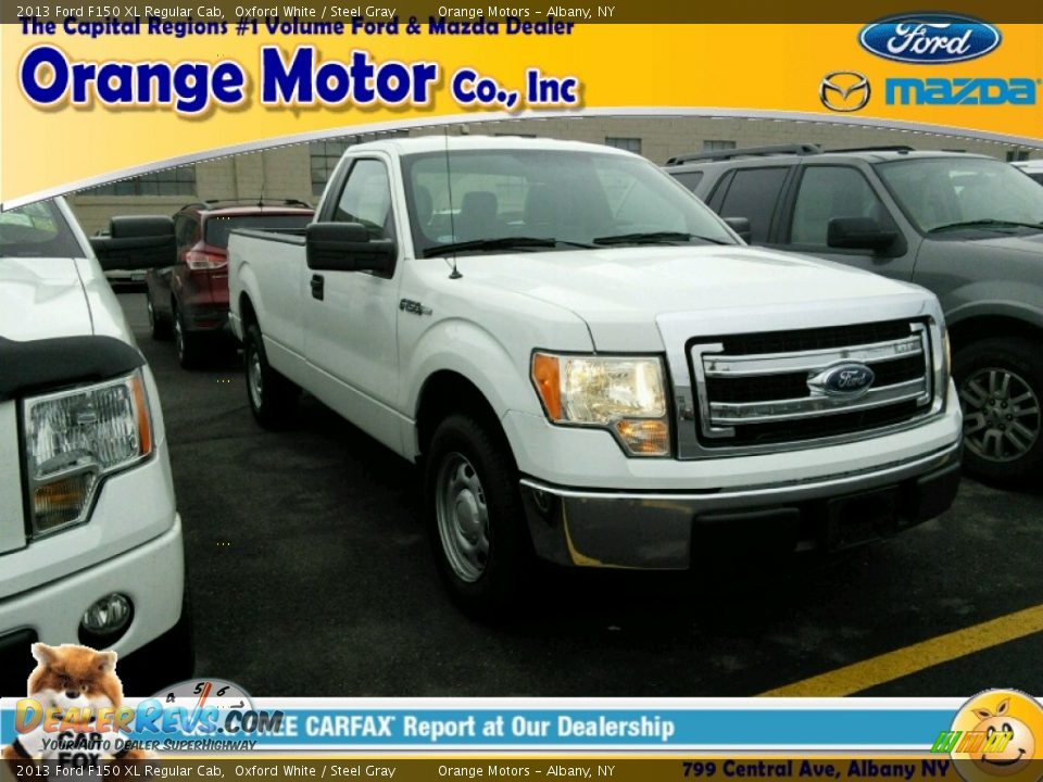 2013 Ford F150 XL Regular Cab Oxford White / Steel Gray Photo #1