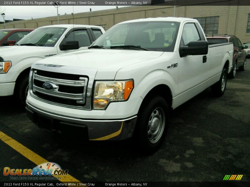 2013 Ford F150 XL Regular Cab Oxford White / Steel Gray Photo #3