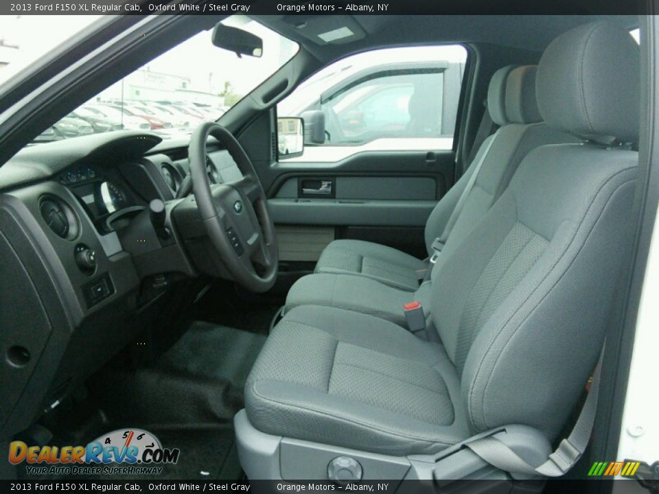 2013 Ford F150 XL Regular Cab Oxford White / Steel Gray Photo #7