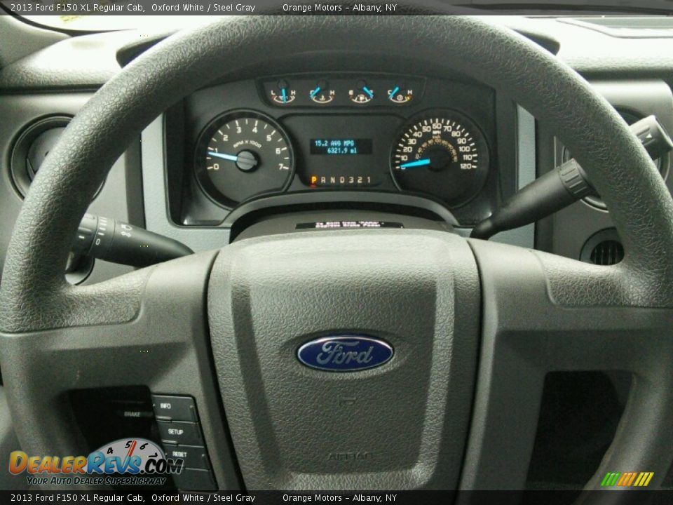 2013 Ford F150 XL Regular Cab Oxford White / Steel Gray Photo #9