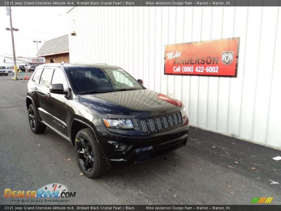 2015 Jeep Grand Cherokee Altitude 4x4 Brilliant Black Crystal Pearl / Black Photo #1