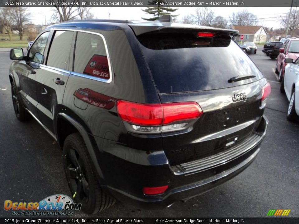 2015 Jeep Grand Cherokee Altitude 4x4 Brilliant Black Crystal Pearl / Black Photo #3