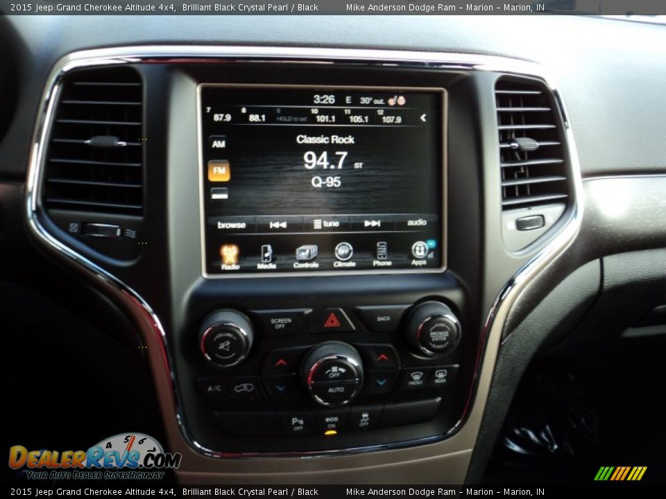 2015 Jeep Grand Cherokee Altitude 4x4 Brilliant Black Crystal Pearl / Black Photo #6