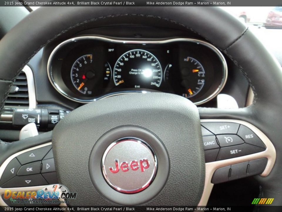 2015 Jeep Grand Cherokee Altitude 4x4 Brilliant Black Crystal Pearl / Black Photo #7