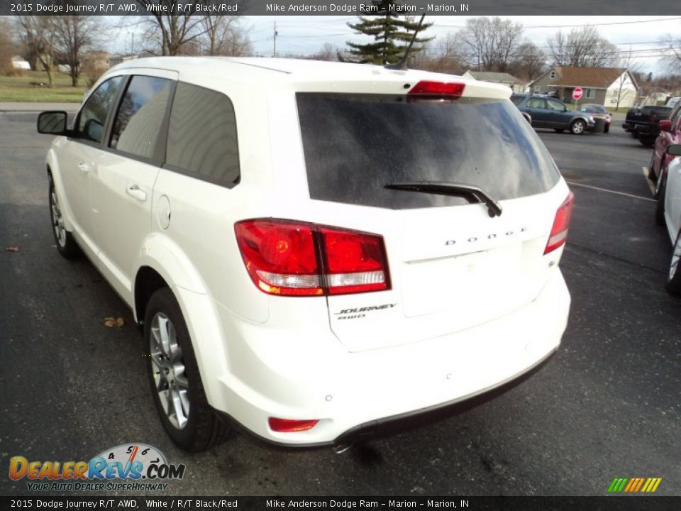 2015 Dodge Journey R/T AWD White / R/T Black/Red Photo #3