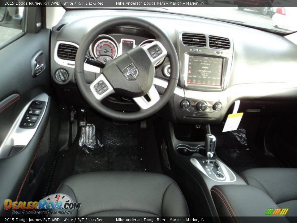 2015 Dodge Journey R/T AWD White / R/T Black/Red Photo #4
