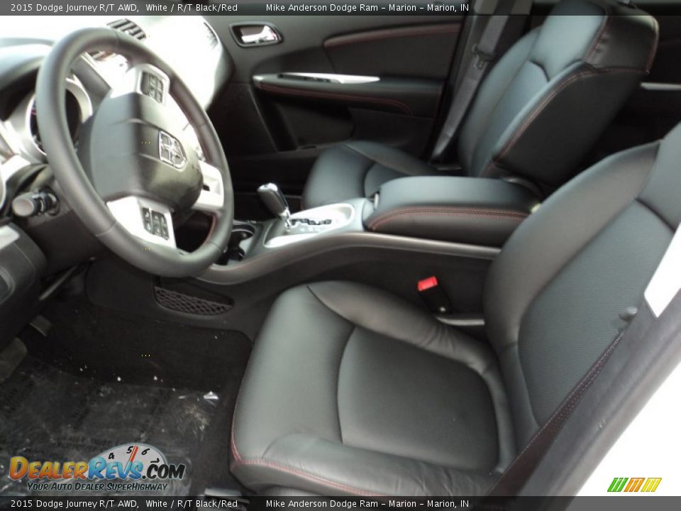 2015 Dodge Journey R/T AWD White / R/T Black/Red Photo #5