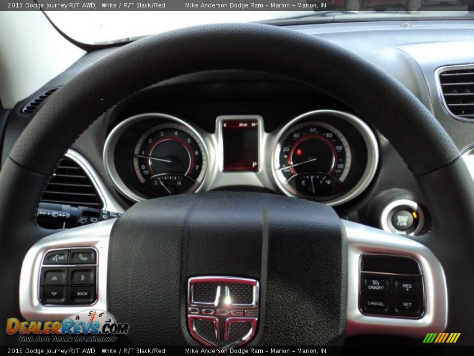 2015 Dodge Journey R/T AWD White / R/T Black/Red Photo #7
