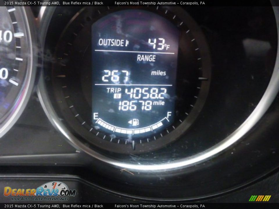 2015 Mazda CX-5 Touring AWD Blue Reflex mica / Black Photo #4
