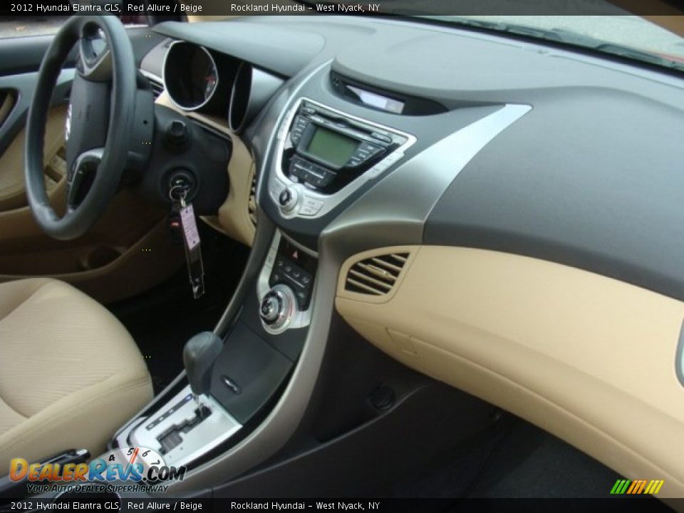2012 Hyundai Elantra GLS Red Allure / Beige Photo #24
