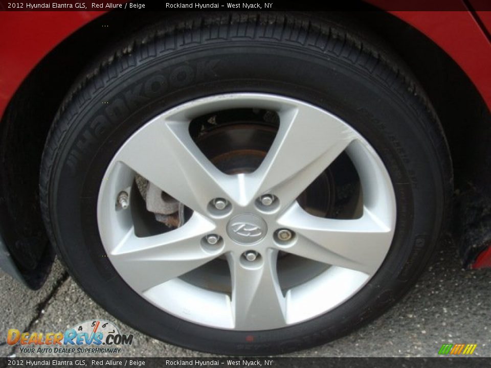 2012 Hyundai Elantra GLS Red Allure / Beige Photo #26