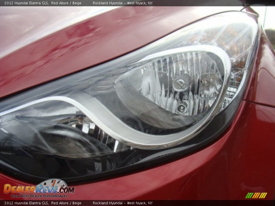 2012 Hyundai Elantra GLS Red Allure / Beige Photo #29