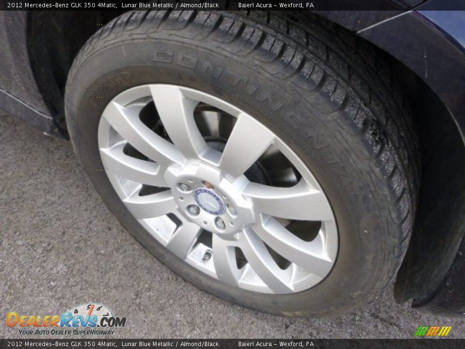 2012 Mercedes-Benz GLK 350 4Matic Lunar Blue Metallic / Almond/Black Photo #8