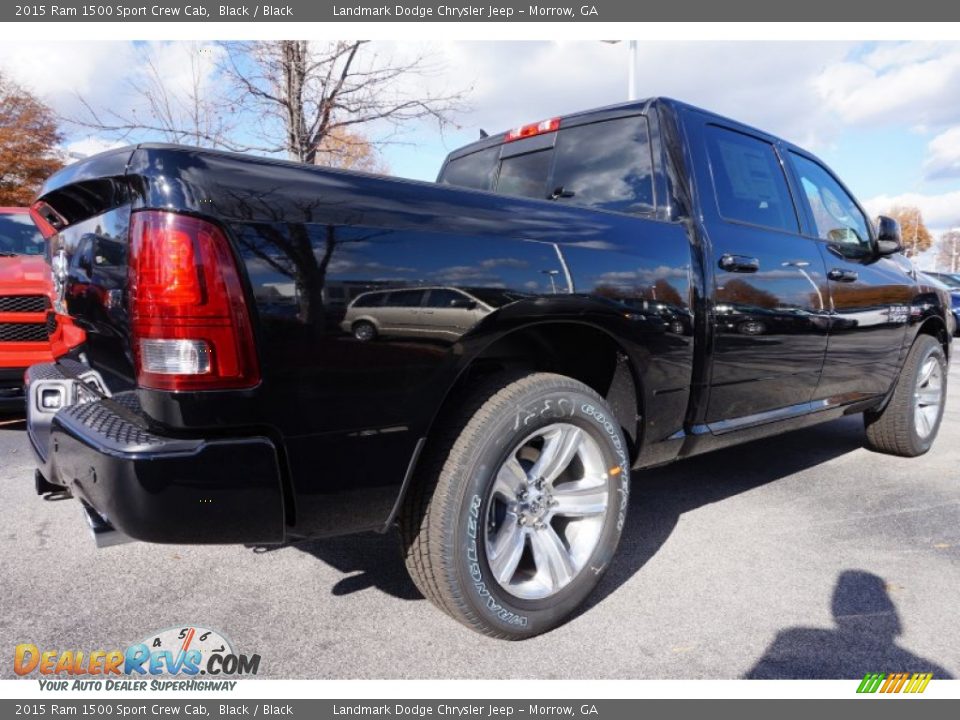 2015 Ram 1500 Sport Crew Cab Black / Black Photo #3