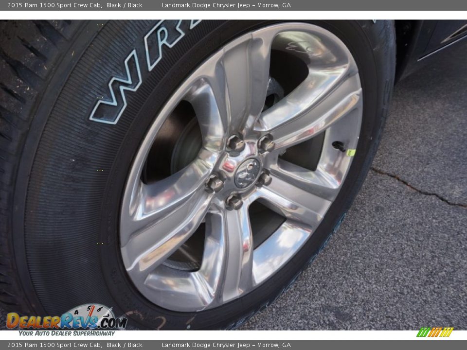 2015 Ram 1500 Sport Crew Cab Black / Black Photo #5