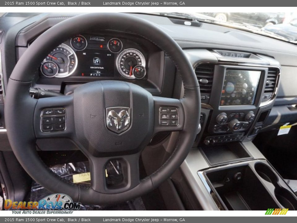 Dashboard of 2015 Ram 1500 Sport Crew Cab Photo #8