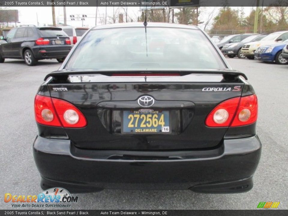 2005 Toyota Corolla S Black Sand Pearl / Black Photo #5