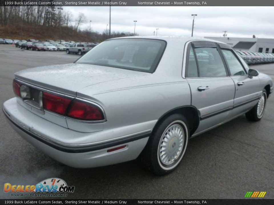 1999 Buick LeSabre Custom Sedan Sterling Silver Metallic / Medium Gray Photo #4
