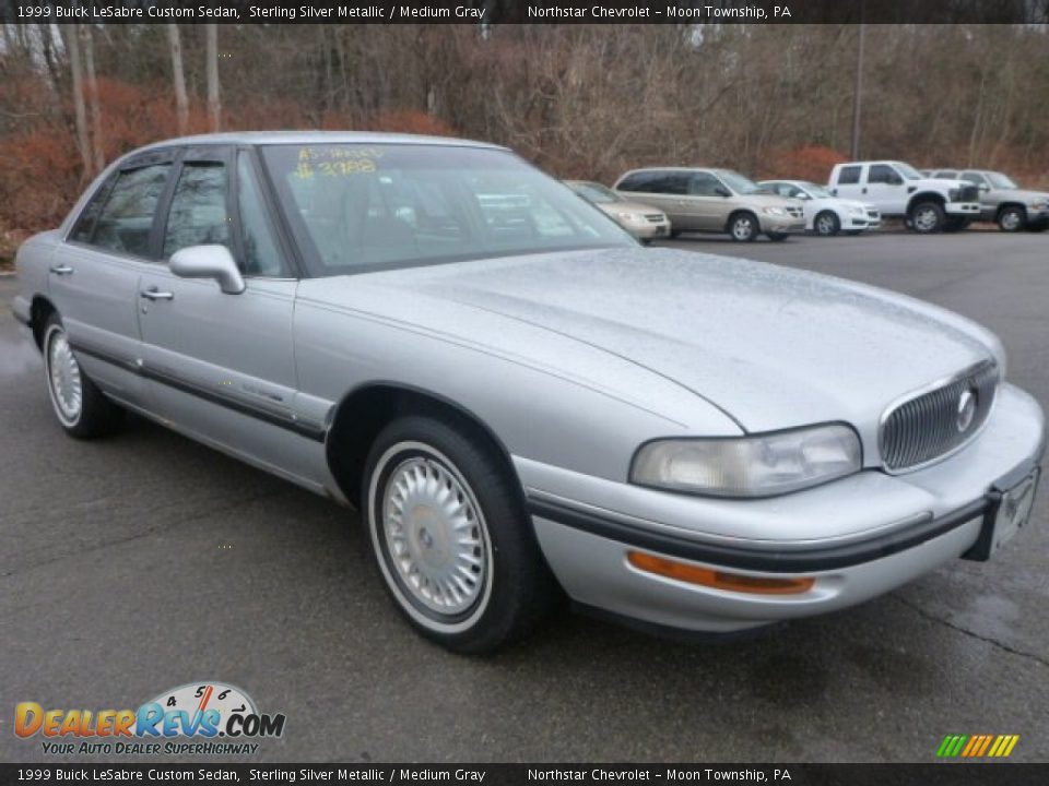 1999 Buick LeSabre Custom Sedan Sterling Silver Metallic / Medium Gray Photo #5