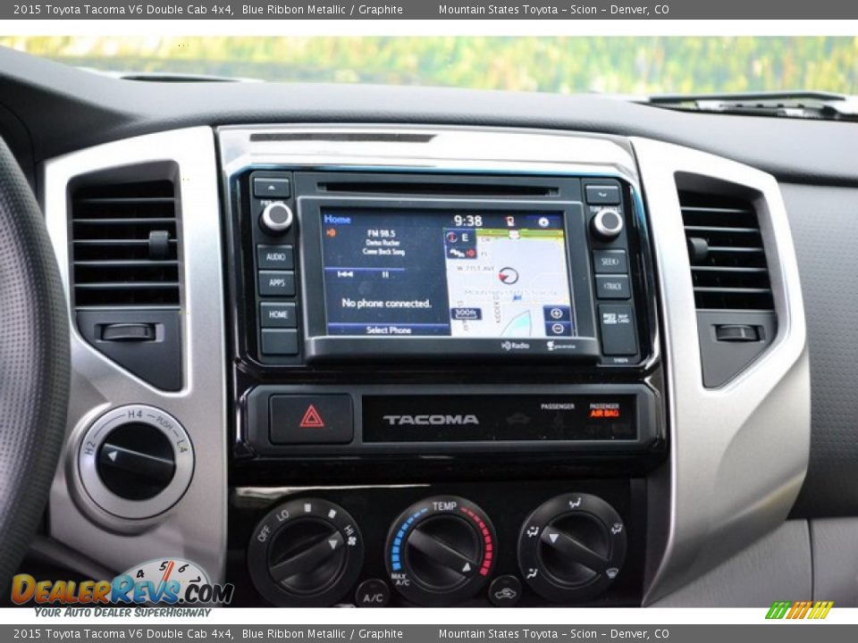 2015 Toyota Tacoma V6 Double Cab 4x4 Blue Ribbon Metallic / Graphite Photo #6
