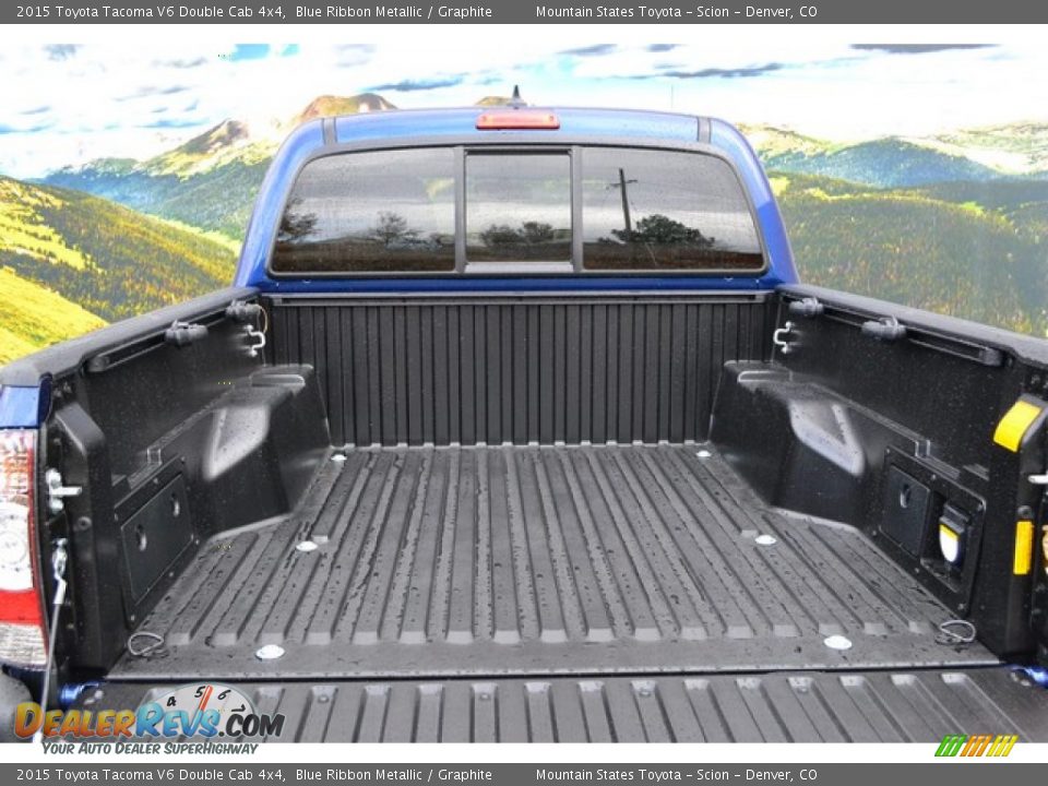 2015 Toyota Tacoma V6 Double Cab 4x4 Blue Ribbon Metallic / Graphite Photo #8