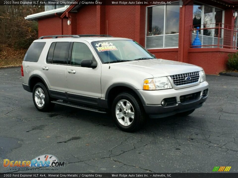 2003 Ford Explorer XLT 4x4 Mineral Grey Metallic / Graphite Grey Photo #8