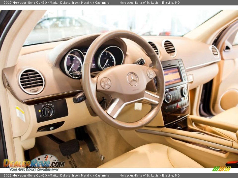 2012 Mercedes-Benz GL 450 4Matic Dakota Brown Metallic / Cashmere Photo #20