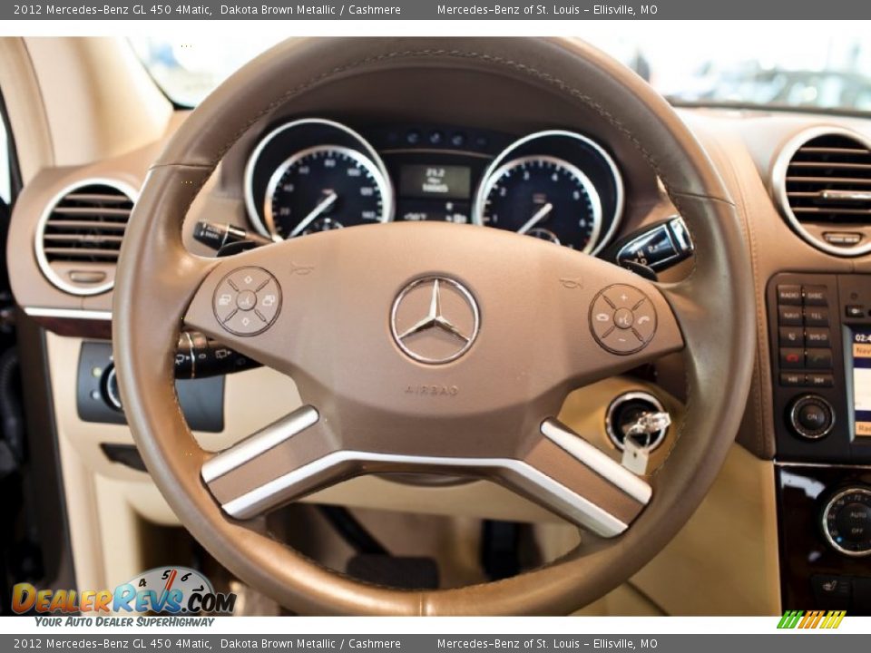 2012 Mercedes-Benz GL 450 4Matic Dakota Brown Metallic / Cashmere Photo #25