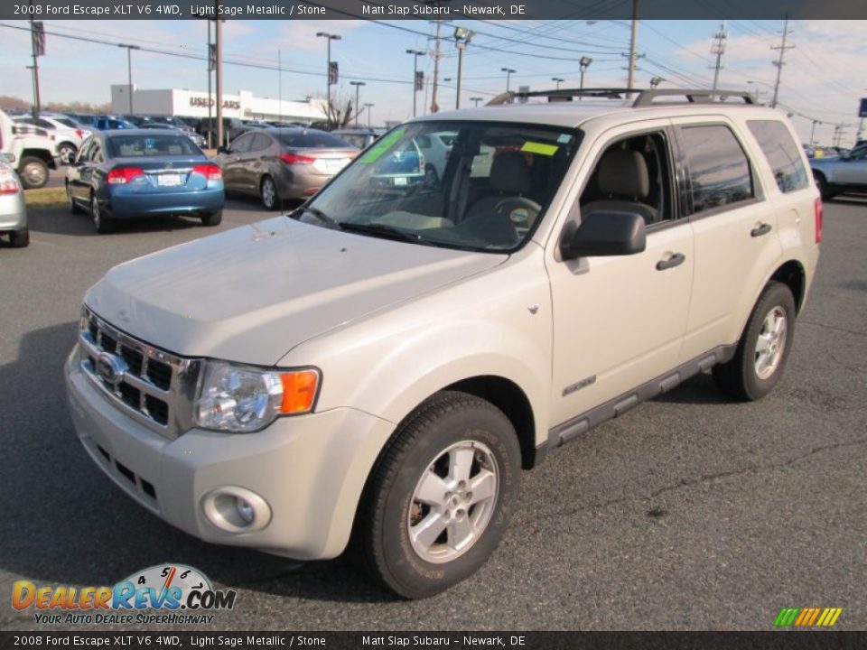 2008 Ford Escape XLT V6 4WD Light Sage Metallic / Stone Photo #2