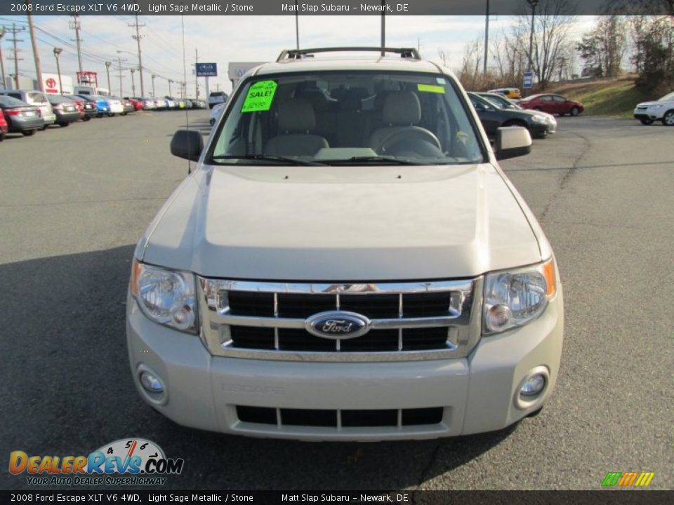 2008 Ford Escape XLT V6 4WD Light Sage Metallic / Stone Photo #3